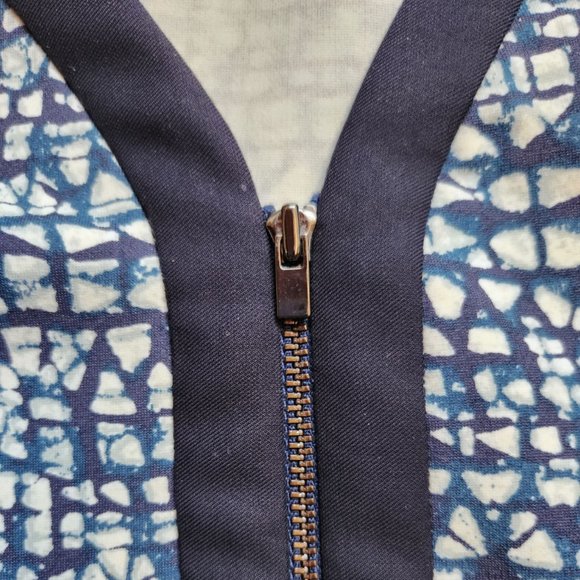 Tory Burch XL navy and white dress with pockets - Picture 6 of 10